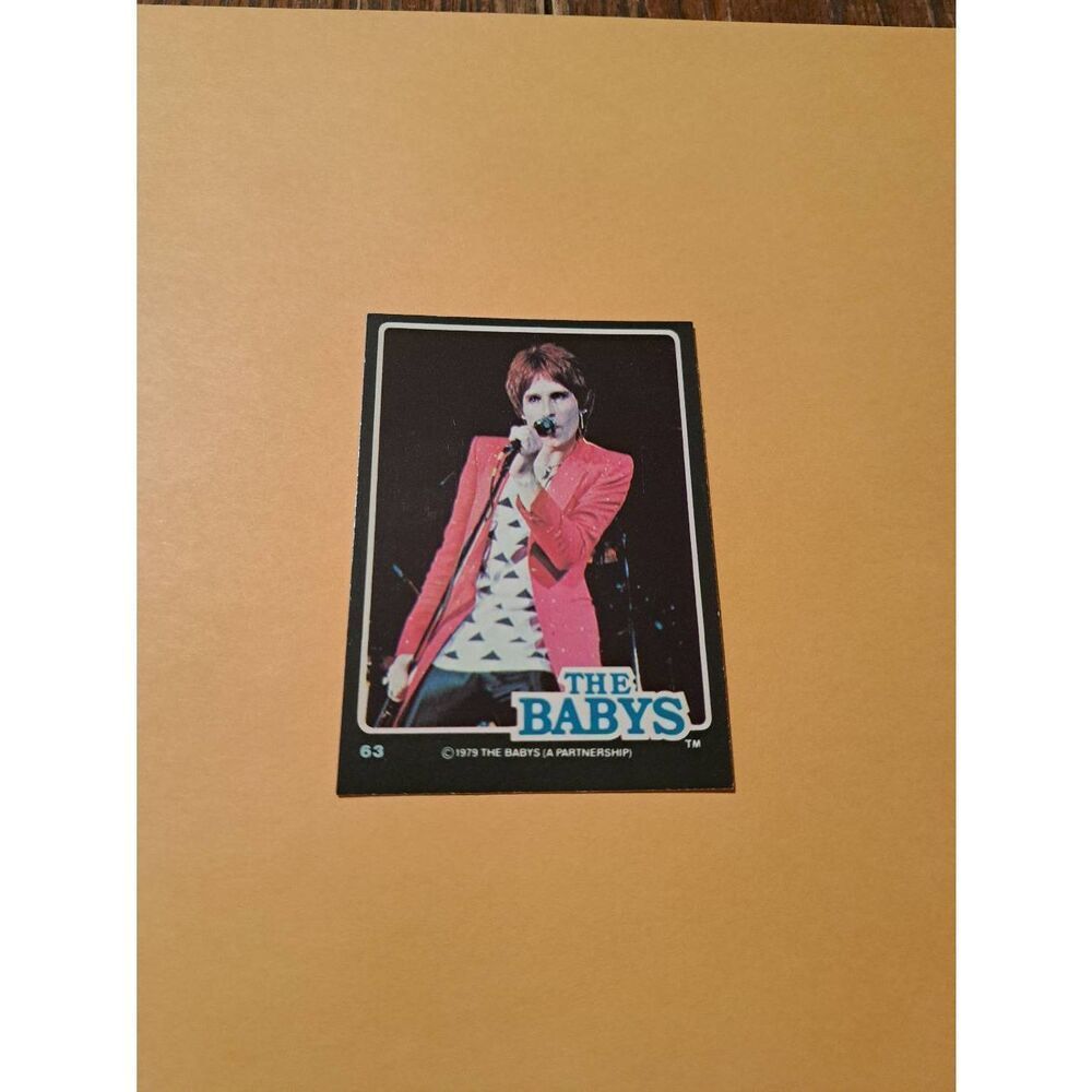 Vintage 1979 The Babys Trading Card #63 London Rock Band Collectible